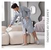 Men's Long Cotton Pajamas & Bathrobe - Thick, Three-Layer for Winter & Spring