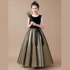JETSO 4U Piano Recital Sizes Concert Wedding Long Dress with Junior Dress Children's Dress, Dress, 110-170cm, Girls' Dress, Dress, Elegant, Formal,