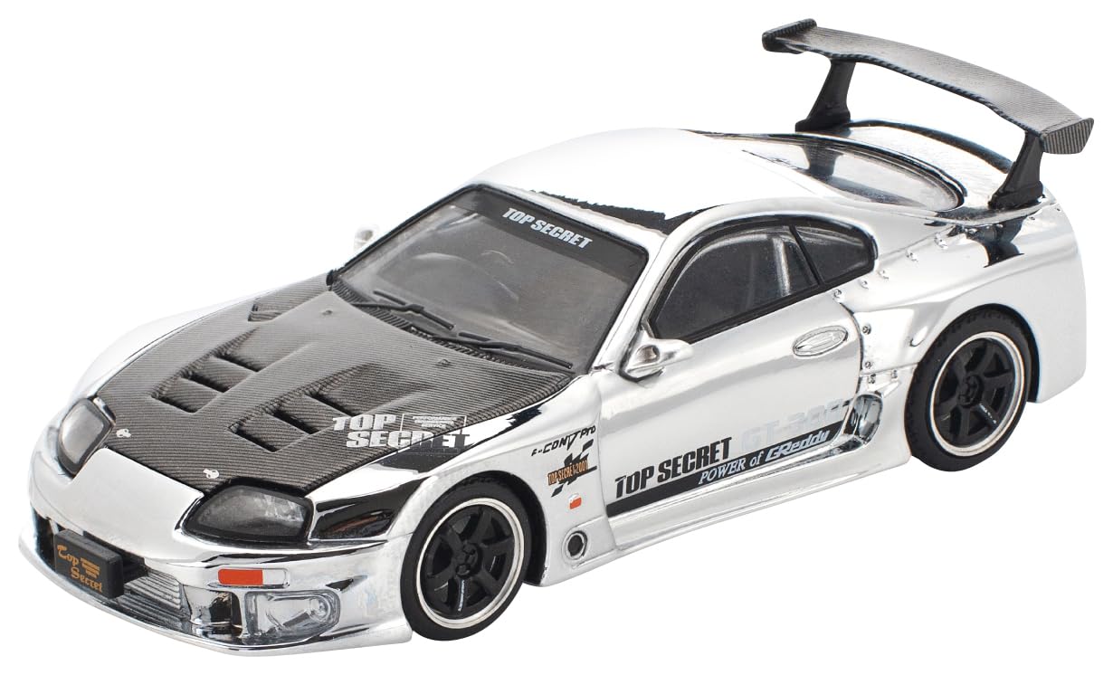 

Компания Genesis POP RACE Масштабная модель Top Secret GT300 Supra Серебристый Хромированная отделка PR640325 1/64