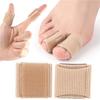 Pack of 2 Ventilated Toe Covers Soft Fiber AntiAbrasion Protectors Elastic Toe Sleeves for Foot Comfortable During Walking or Running