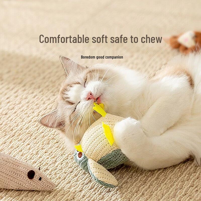 Yun Xiaoshi Catnip Mouse Cat Toys, 5-Pack