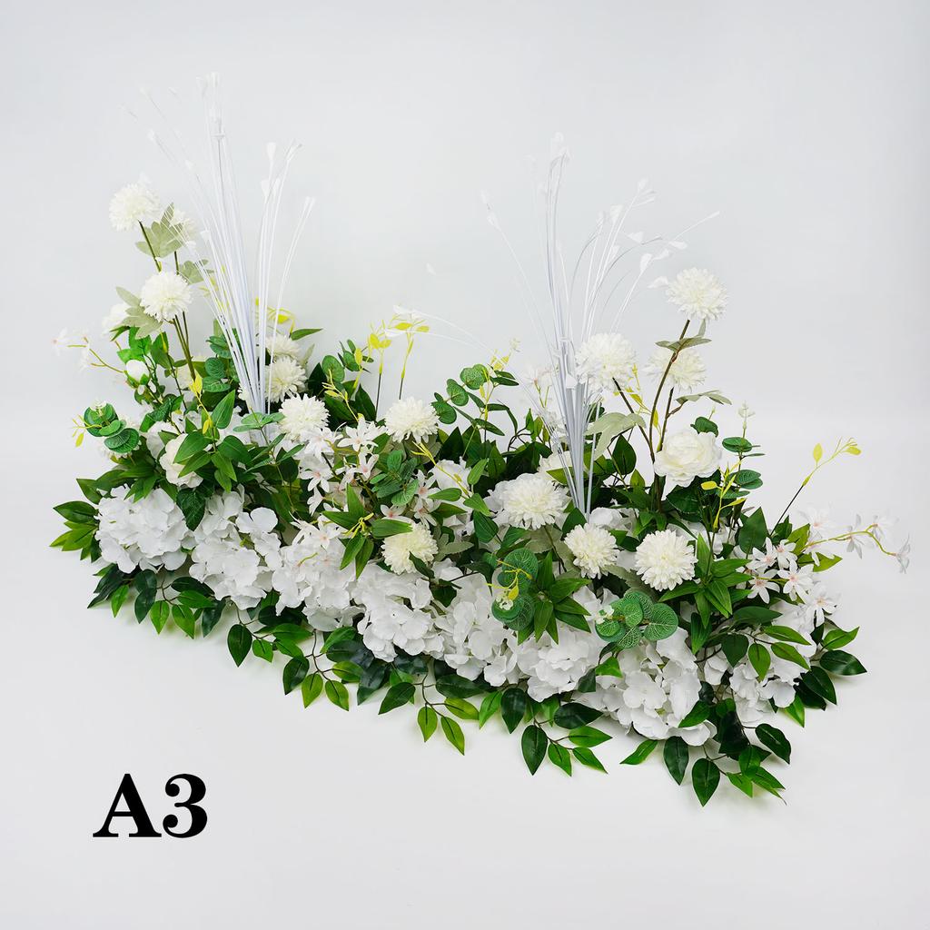 50/100CM Künstliche Blume Rosenreihe Hochzeits-Tischdeko Hintergrundbogen Party Blumengesteck