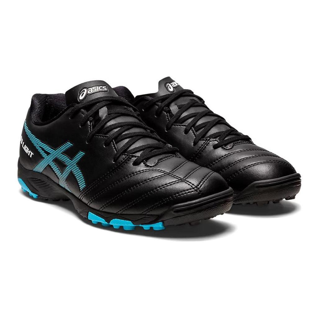 Asics Ds Light Jr Gs Tf Synthetic Leather Comfortable Durable Breathable Low Top Kids Soccer Shoes Kids Soccer Shoes Black Blue 1104A047-001