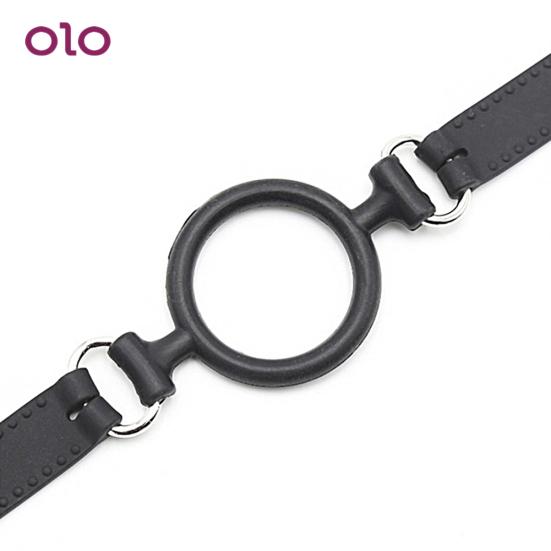 Funny Mouth Silicone with Bondage Soft BDSM Strap Gag Mouth Ring Adult Fetish Sex Tool