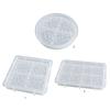 Diamond Pattern Storage Tray Coaster Mold Silicone Ornament Mold Resin Casting Molds for Making Faux Agate Slice Cup Mat