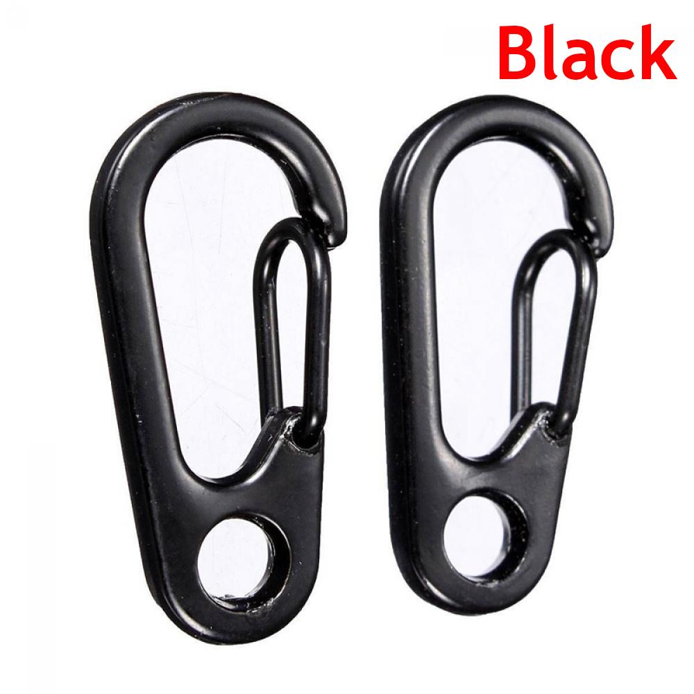5 stücke EDC Keychain Clip Split Ring Edelstahl Karabiner Frühling Schnalle Schlüsselring