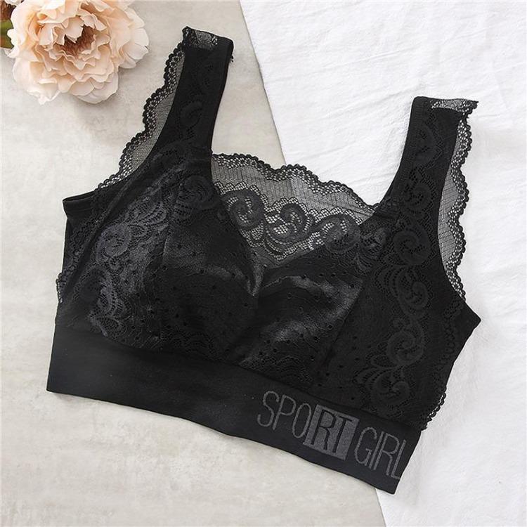 Sexy Lace Seamless Bra for Women Comfortable Breathable Sports Underwear Beauty Back Vest Chest Tube Top