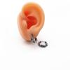 Retro Punk Black Thorn Hoop Earrings Hypoallergenic Earrings for Men Punk Jewelry Fashion Street Casual