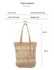 2025 Trendy Straw Woven Women's Beach Bag - Handmade, Large Capacity with Tassel Pendant Shoulder Strap