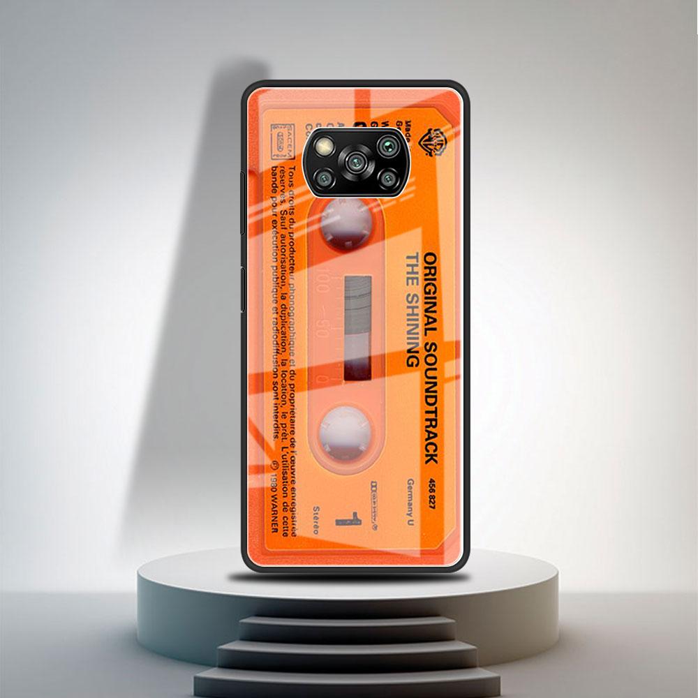 Glashülle für Xiaomi Poco X3 NFC 11 Lite 11T F3 M3 für Redmi Hinweis 11 10 9 8 Pro 10S 9S 9A Telefonabdeckung Vintage Kamerakassette