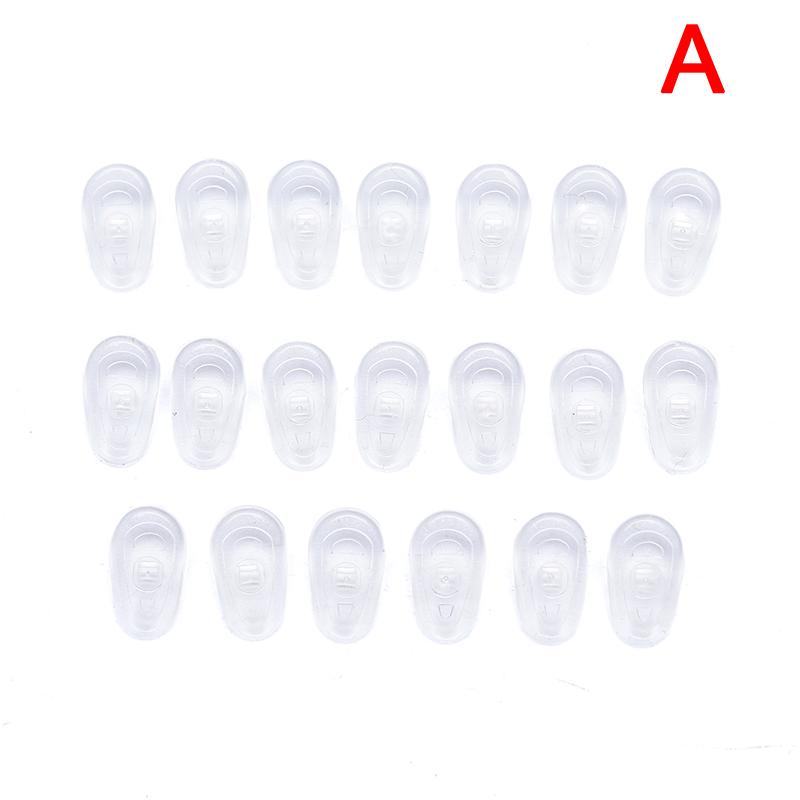 

10 пар мягких прозрачных силиконовых носоупоров для очков, нескользящих для глаз
