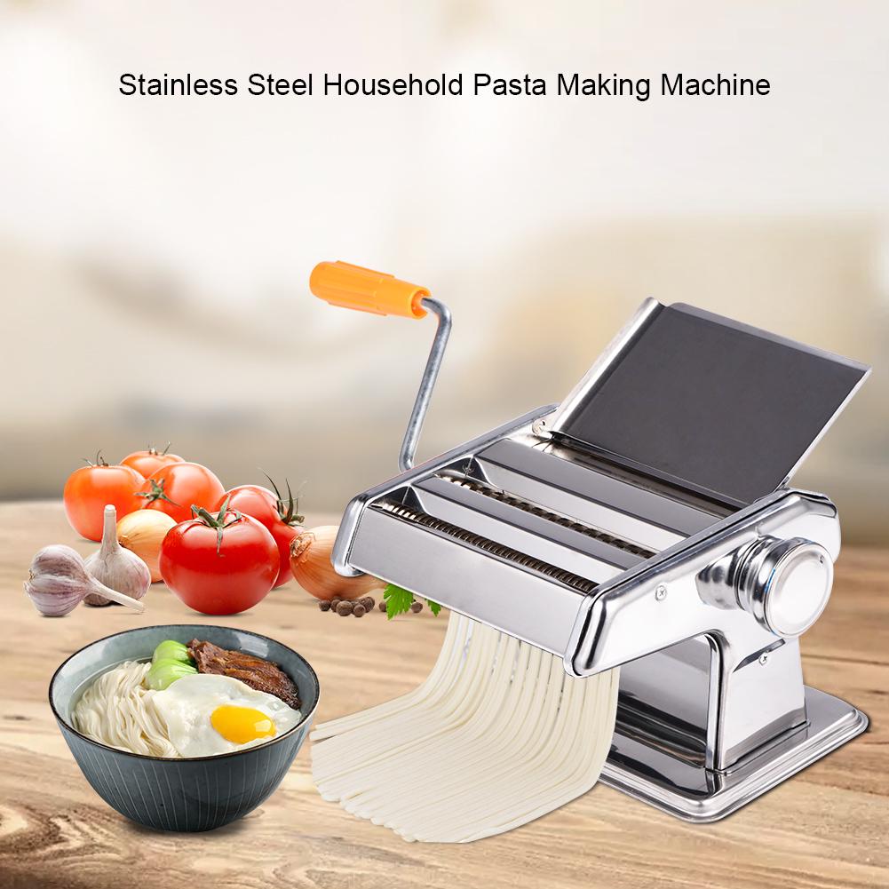

Stainless Steel Household Pasta Making Machine Manual Noodle Maker Spaghetti Hand Cutter