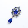 European and American Retro Diamond-Studded Crystal Brooch for Ladies