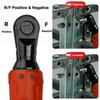 160N.m 100V-240V Rechargeable Right Angle Wrench With2 Battery Charger Kit Cordless Electric Wrench Ratchet Wrench Repair Tool