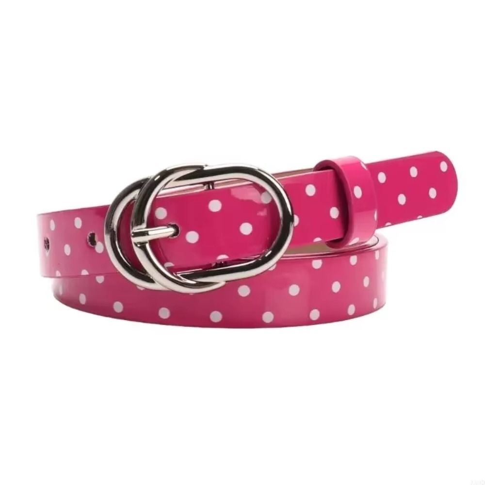 Millennial-Style Polka Dot Belt Dopamine Retro Thin Belt Skirts Waistband Jeans Accessories