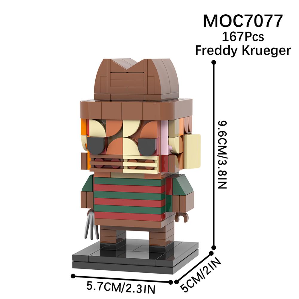 MOOXI Bricks Set Adult Toys For Children Building Blocks Model Kit For Adults MOC Block Assembling Horror Movies BrickHeadz Gift