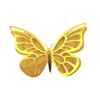 12 Pcs 2 Layer Wings 3D Butterfly Wall Decals Removable Glitter Hollow Butterfly Wall Sticker DIY Room Mural Art