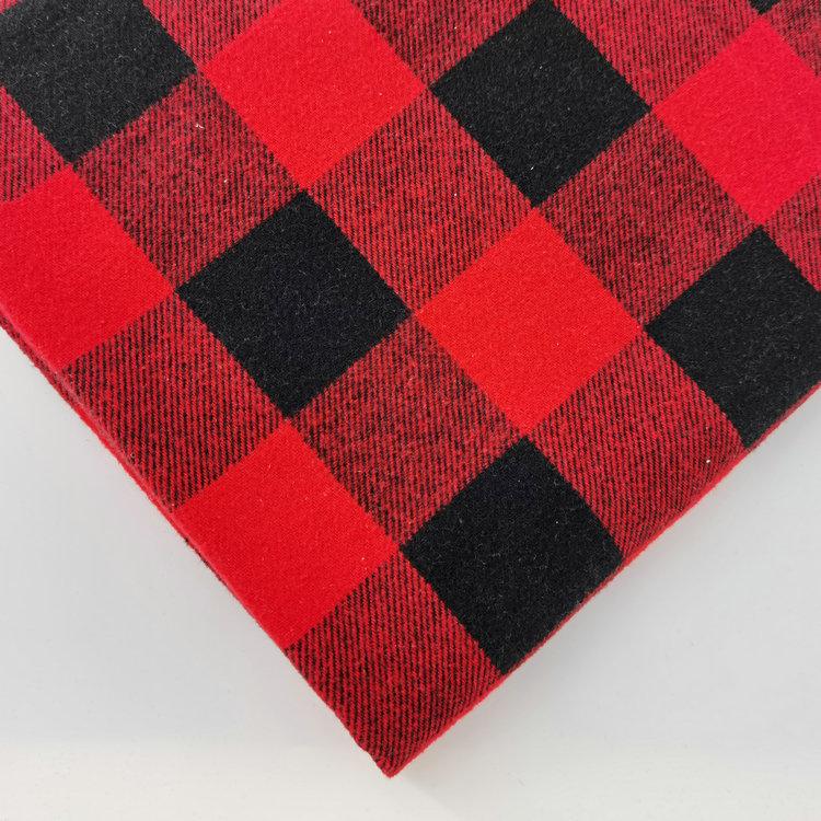 Buffalo Plaid Fabric Christmas Plaid Polyester Cotton Checkered Buffalo Fabric for DIY Craft Sewing Home Christmas Decoration 50x150cm