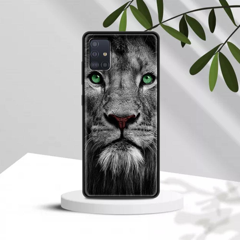 Fall Für Samsung A91 A72 A71 A52 A51 A42 A41 A32 A31 A21 EU A21s A12 A11 A02s A02 A01 Abdeckung Fundas Shell Lions