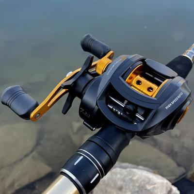Kołowrotek wędkarski GF Model Bait Casting Reel 8 kg Maksymalny opór 7,2:1 Kołowrotek o dużej prędkości Wędkarstwo Castingowe Hamulec magnetyczny Długie rzuty