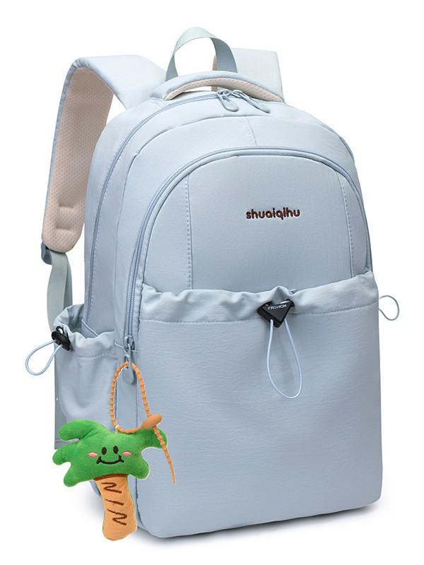 

Women s 2026 Large Capacity Casual Backpack - Multifunctional Travel and Student Bag No Keychain синий