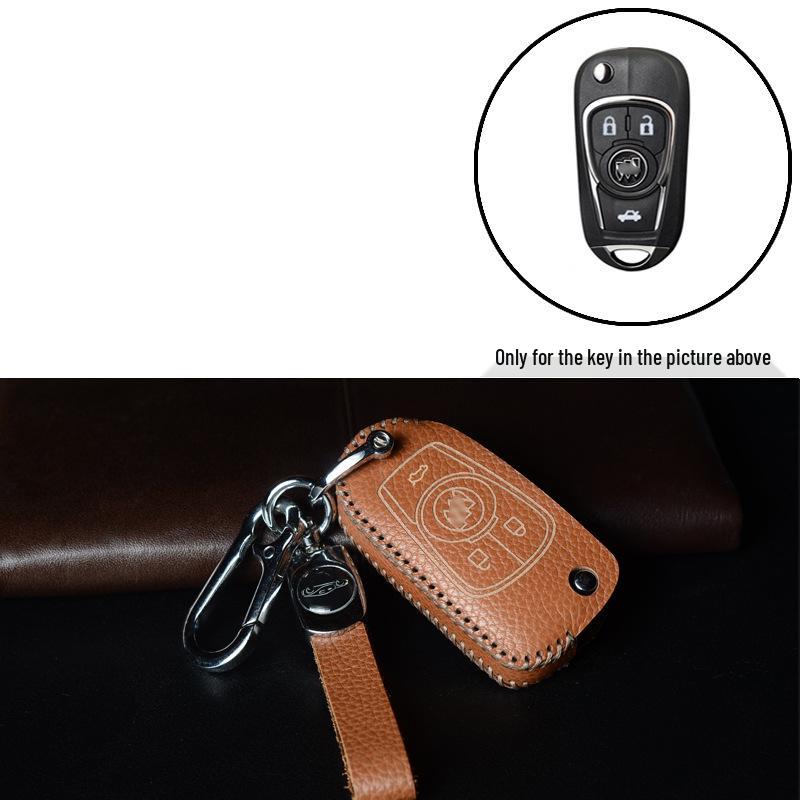 Leather Key Case for Buick Models: Excelle, Verano, Envision, GL8, LaCrosse, GL6, Regal, Excelle GT