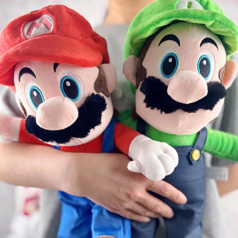 1-2Pcs Mario Plush Toys Luigi Stuffed Toys Anime Doll Plushie For Kids Great Christmas Birthday Gift For Children