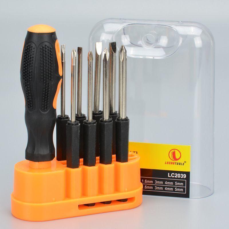 8-in-1 Combination Screwdriver Set: Phillips, Flathead, Torx, Small Tools