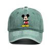 Retro Washed Mickey Mouse Print Baseball Cap Men Women Vintage Kpop Snapback Cap Adjustable Breathable Trucker Hat Sunscreen Hat