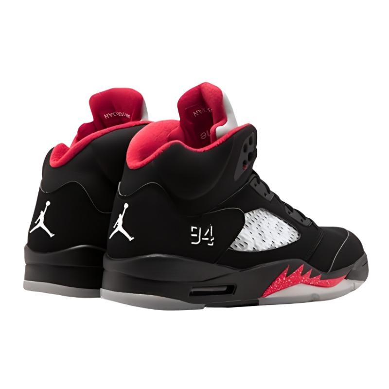 New JORDAN 5 Retro Supreme Black 824371-001