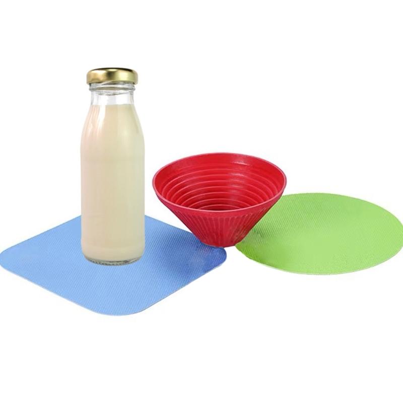 Set of 3 Jar Gripper Pads Jar Opener Pad Multifunctional Heat Insulation Pads Rubber Material for Elderly Children Women