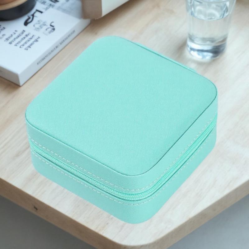 Travel Jewelry Organizer Case PU Leather Portable Storage Box for Rings Earrings Necklaces and Bracelets