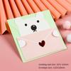 6PCS Bear Rabbit Blessing Thank Envelope Ins Cartoon Greeting Card  Valentine's Day Gifts