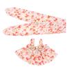 For 17cm Labubus Doll Clothes Accessories Sweet Floral Dress With Headband