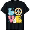 PEACE SIGN LOVE 60s 70s Tie Dye Hippie Costume Cotton Men T Shirt
