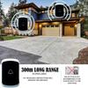 CD Quality Sound and LED Flash Mini Waterproof Wireless Doorbell Operating at Over 1000 Feet Wireless Door Bell