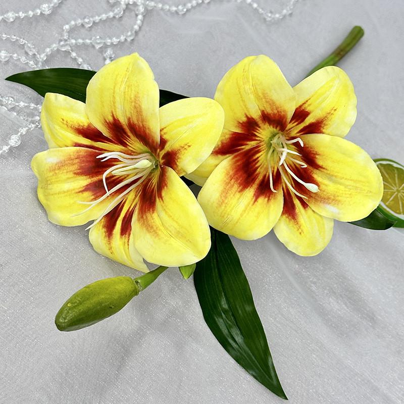 Flower Lily Artificial Wedding Hotel Restaurant Desktop Decoration Ornament Room