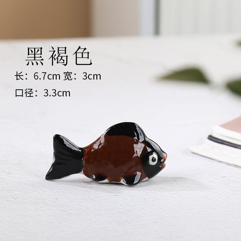 

Chopstick Rest Chopsticks Pillow Cartoon Goldfish Forks Holder Kitchen Stand Spoon Rest Ceramic Home Hotel Decoration Pen Holder
