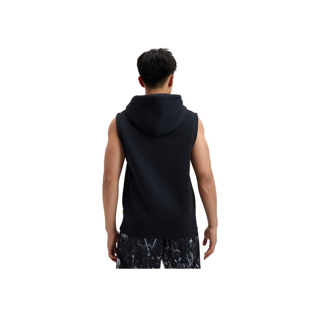 Under Armour Curry Splash Módní univerzální mikina s kapucí bez rukávů Pánská mikina Černá Bílá 1389483-001