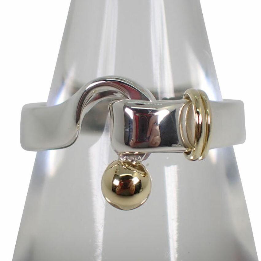 

[Б/у] Кольцо TIFFANY/Tiffany 925/750 с крючками и петлями Нет. 10 [г302-52]
