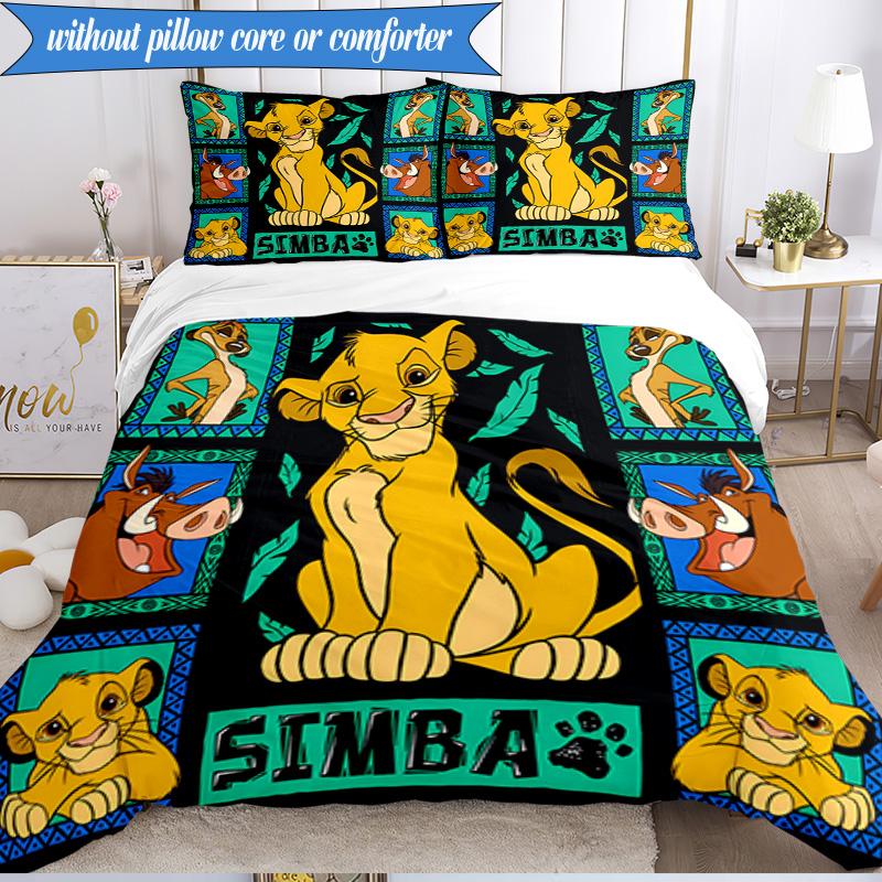 Lion king 3pcs K-pop music group Bedding set,Ideal for Bedroom, Dormitory,Including Duvet Cover And 2pcs Pillowcases,Fan gifts