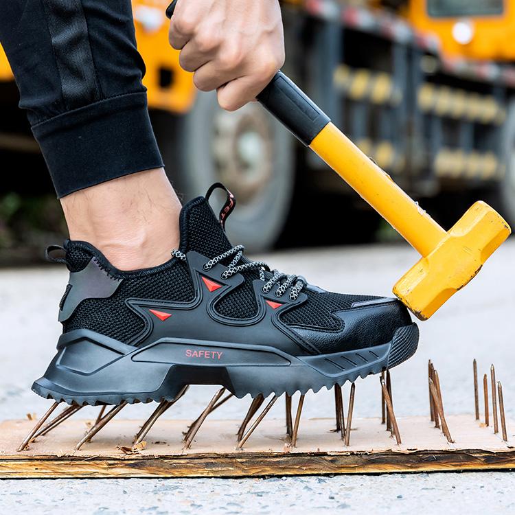 Construction Anti-Smash Anti-Puncture Safety Shoes Working Time Teel Toe Work Boot