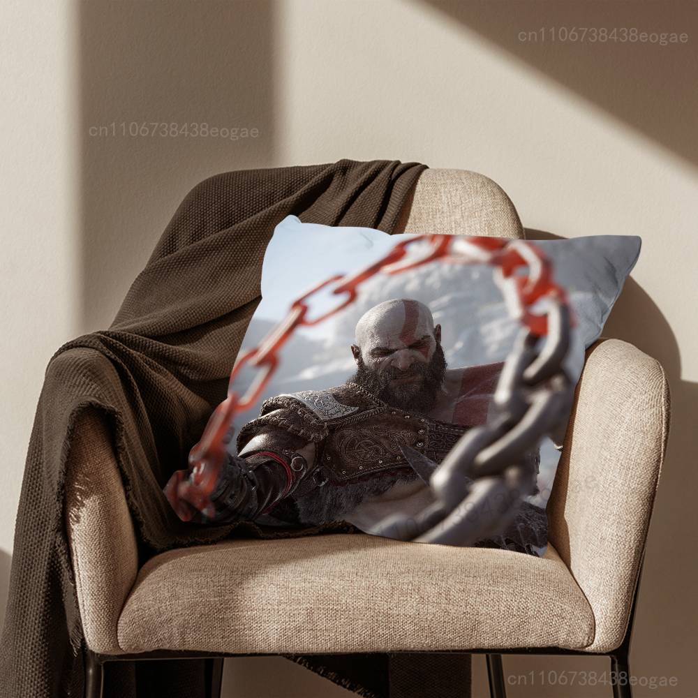 Funda de Cojín Decorativa Genial del Juego G-God OF W-War Para 45x45cm,55x55cm,30x30cm Para Decoración de Dormitorio en Casa y Protector
