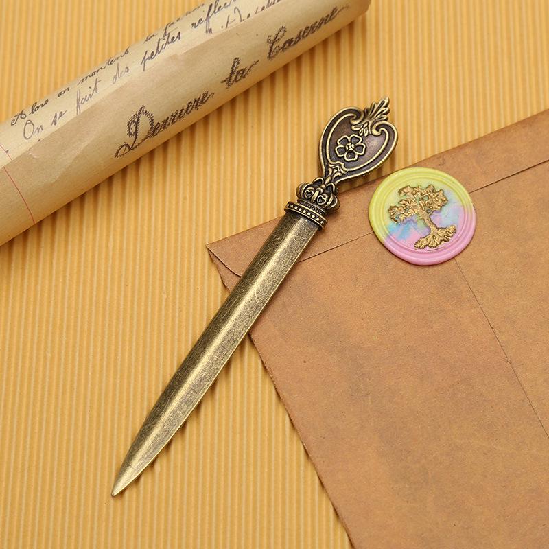 Zinc Alloy Retro Metal Letter Opener, European-American Style, In Stock