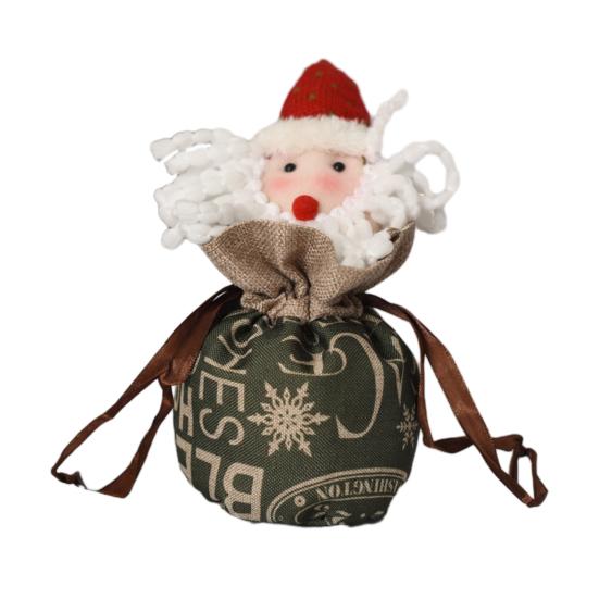 Christmas Candy Bag Reusable Christmas Treat Bag for Goodies Fruits Holiday Gift Storage Bags