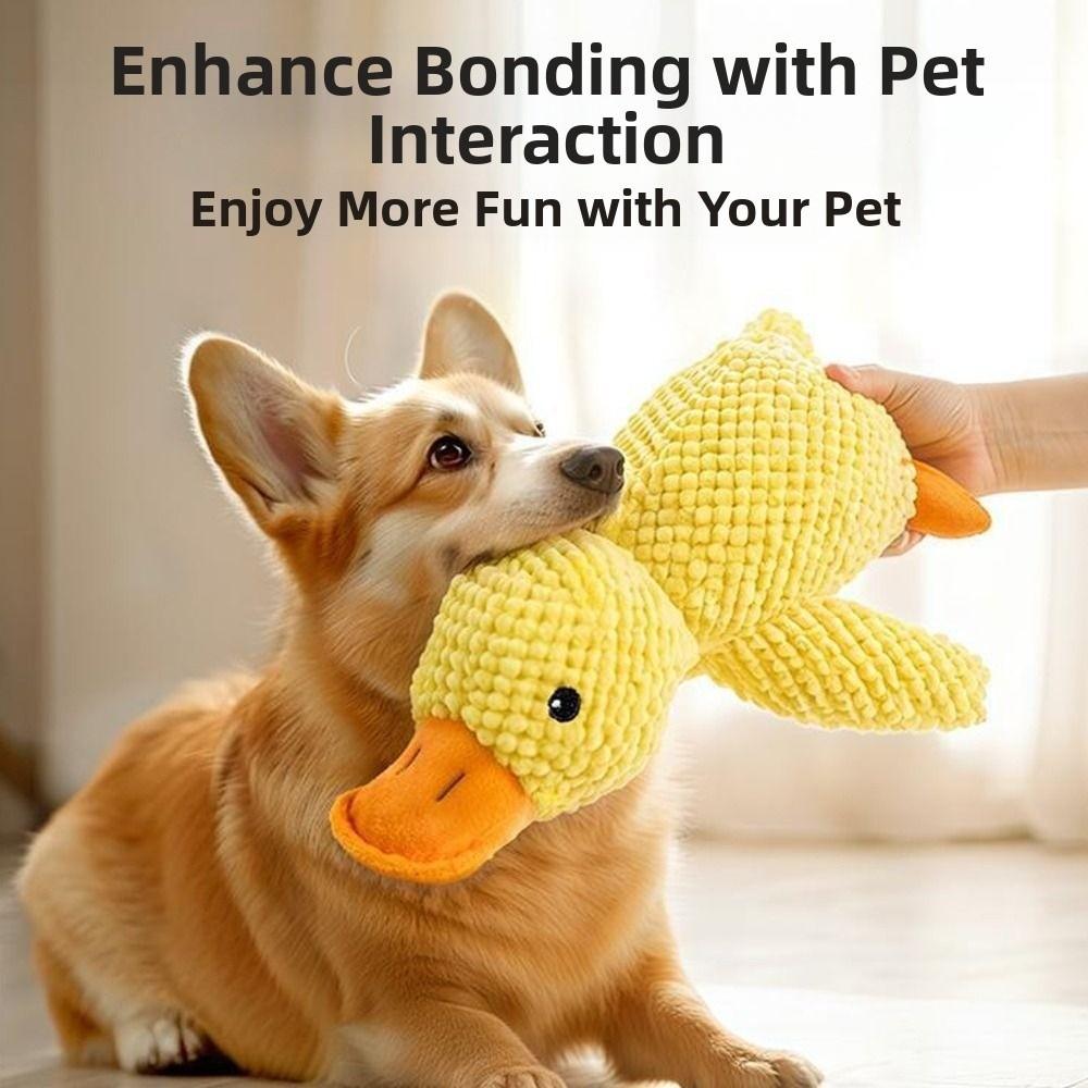 New Stomping Duck Dog Toy Bite Resistant Grinding Teeth Cleaning Pet Toy Large Boredom Dog Interactive Entertainment Puppy Pet