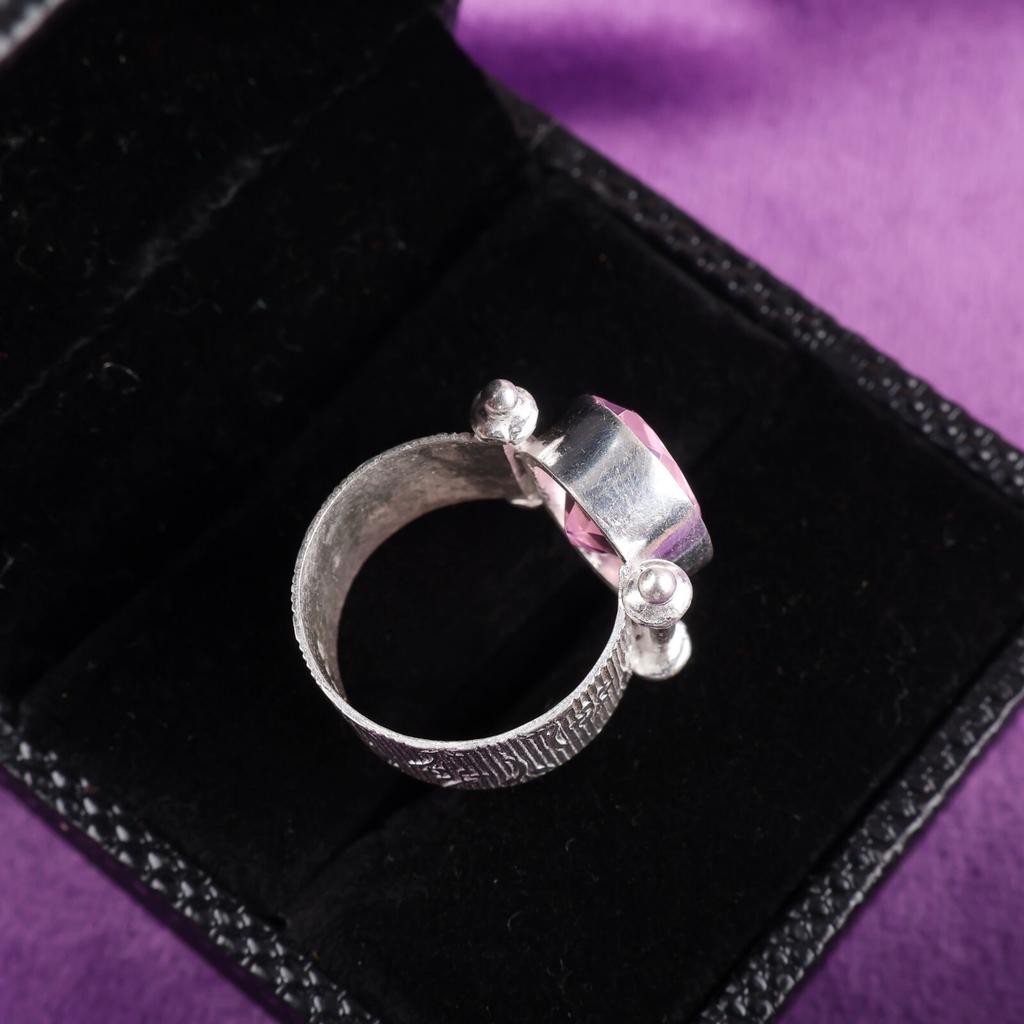 Natural Morganite Gemstone 925 Sterling Silver Jewelry Handcrafted Ring For Gift RR-22-14