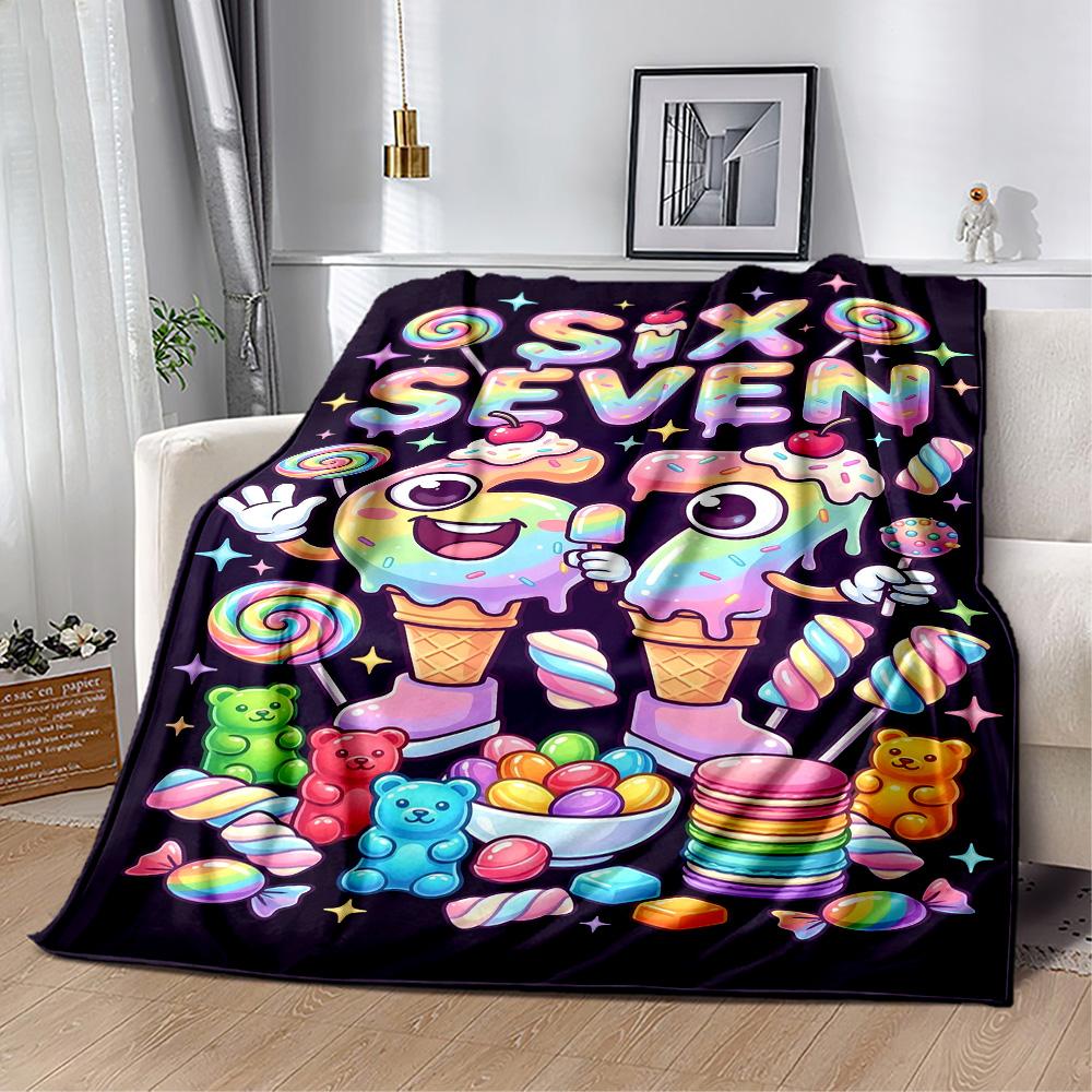 Sixty-seven Blanket,Suitable for sofas, offices, travel, living rooms, Gifts to relatives and friends, Blanket,Suitable for all seasons.