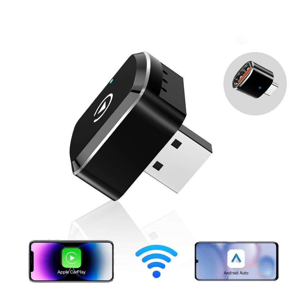 2025 Mini Cube Wireless CarPlay Adapter Android Auto Car Connectivity Box