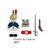 Napoleonic Wars Military Soldiers Building Blocks WW2 Mini Action Figures French British Fusilier Rifles Weapons Toys For Kids